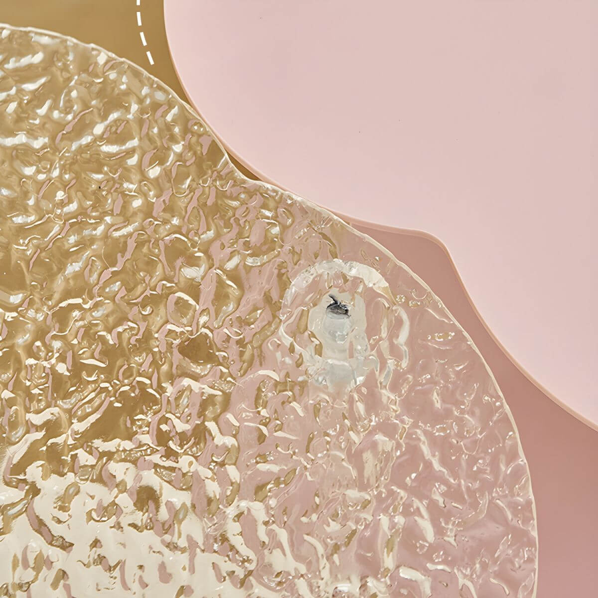 Cloud-Inspired Acrylic Accent Table with Storage Base