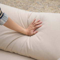 Coastal Aluminum Outdoor Furniture Set with Swivel Chairs and Table