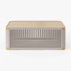 Coastal Aluminum Outdoor Furniture Set with Swivel Chairs and Table