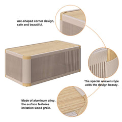 Coastal Aluminum Outdoor Furniture Set with Swivel Chairs and Table