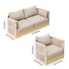 Coastal Aluminum Outdoor Furniture Set with Swivel Chairs and Table Dimensions