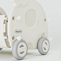 Colorful Plastic Kids Toy Organizer Cart with Casters