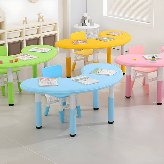 Contemporary Children's Writing Desk with Rounded Edges and Waterproof Top