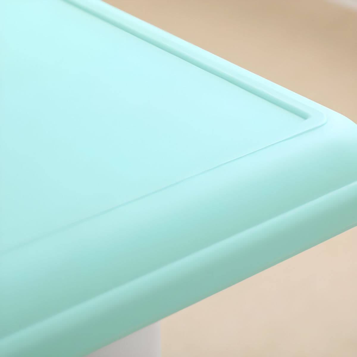 Contemporary Children's Writing Desk with Rounded Edges and Waterproof Top