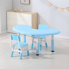 Contemporary Children's Writing Desk with Rounded Edges and Waterproof Top