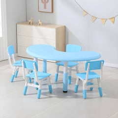 Contemporary Children's Writing Desk with Rounded Edges and Waterproof Top