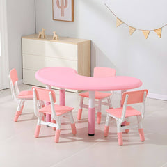 Contemporary Children's Writing Desk with Rounded Edges and Waterproof Top