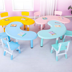 Contemporary Children's Writing Desk with Rounded Edges and Waterproof Top