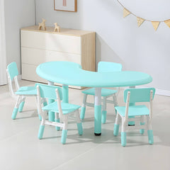 Contemporary Children's Writing Desk with Rounded Edges and Waterproof Top