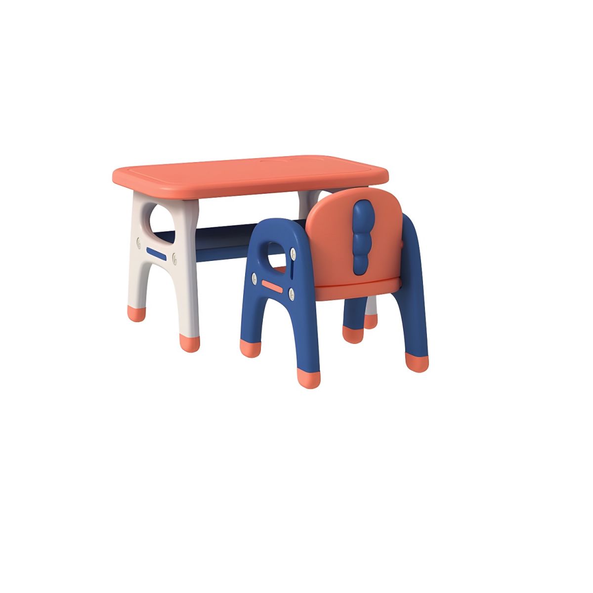 Contemporary Kids' Desk with Storage Shelf in Vibrant Colors