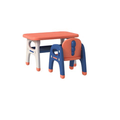Contemporary Kids' Desk with Storage Shelf in Vibrant Colors