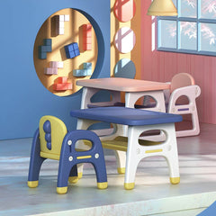 Contemporary Kids' Desk with Storage Shelf in Vibrant Colors