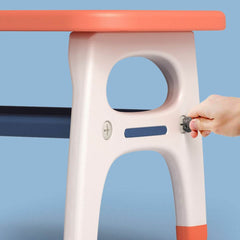 Contemporary Kids' Desk with Storage Shelf in Vibrant Colors