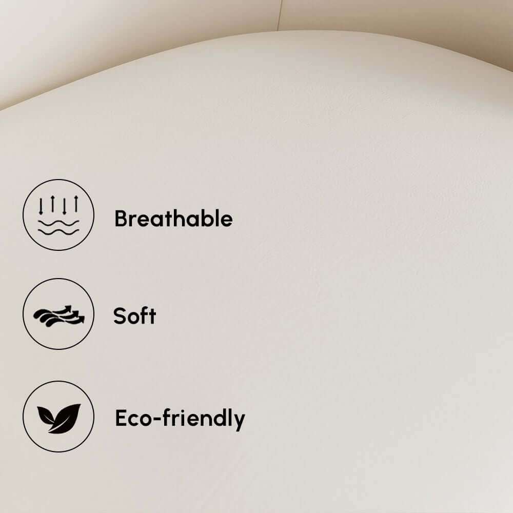 Curved Performance Leather Sofa Set with Swivel Feature