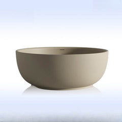 Ink Orbicular Freestanding Bathtub with Roll Top Casual Soaking Design, 47"L x 47"W x 22"H Bathtubs