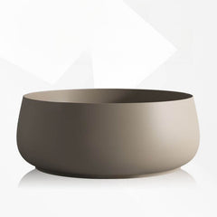 Ink Orbicular Freestanding Bathtub with Roll Top, Simplistic Style, and Soaking Bath Therapy Bathtubs