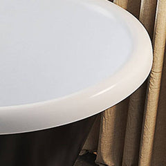 Modern Double Slipper Oval Acrylic Freestanding Soaking Bathtub Bathtubs