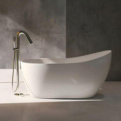 Modern Style Freestanding Soaking Bathtub Single Slipper Acrylic Bathtub for Bathroom Bathtubs
