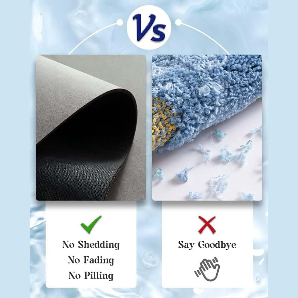 Diatom Mud Geometric Bath Rug Set in Black White Brown