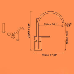 Dree Chrome Deck Mounted Roman Tub Faucet with Hand Shower