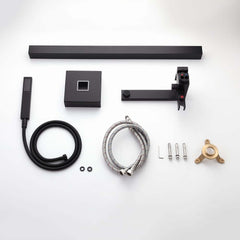 Dree Freestanding Bathtub Faucet with Hand Shower in Matte Black