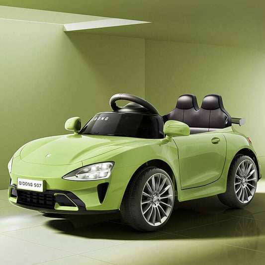 Dual-Seat Metal Ride-On Car with LED Lights & Parent Remote Main Product Image