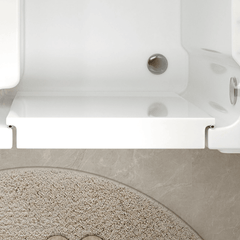 Space-Saving Side-Opening Walk-In Bath for Seniors and Mobility Aid