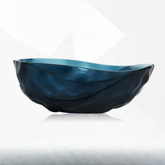 Casual Resin Free Form Freestanding Bathtub with Single Slipper Soaking Design Bathtubs