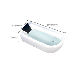 Modern Corner Free Form White Acrylic Soaking Bathtub with Seat Included - Tub with Deck Faucets Unavailable 55"L x 30"W x 23"H Bathtubs