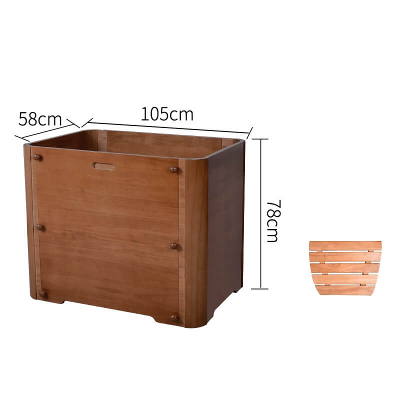Easy To Assemble Wooden Folding Bathtub For Relaxation