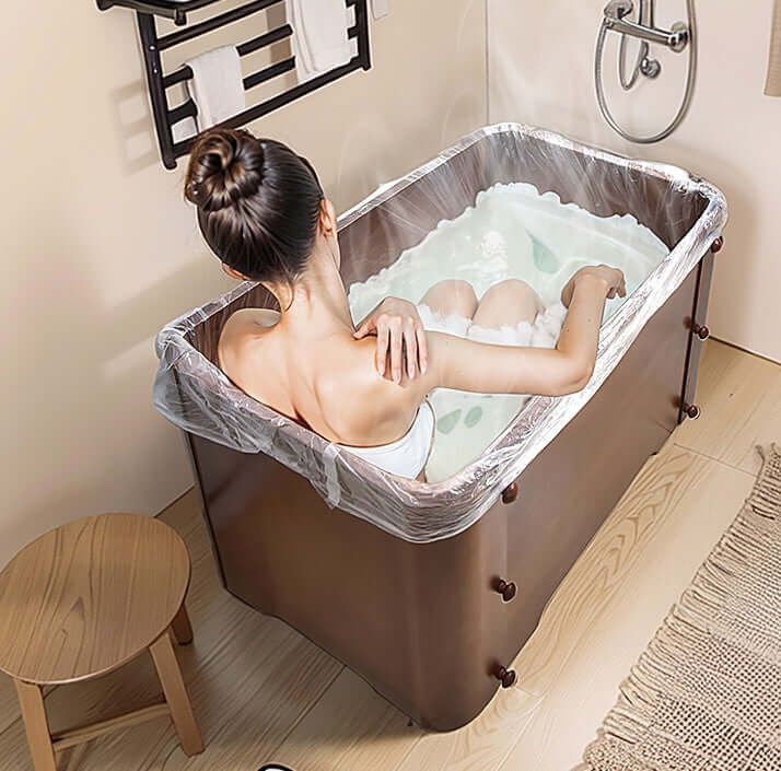 Easy To Assemble Wooden Folding Bathtub For Relaxation