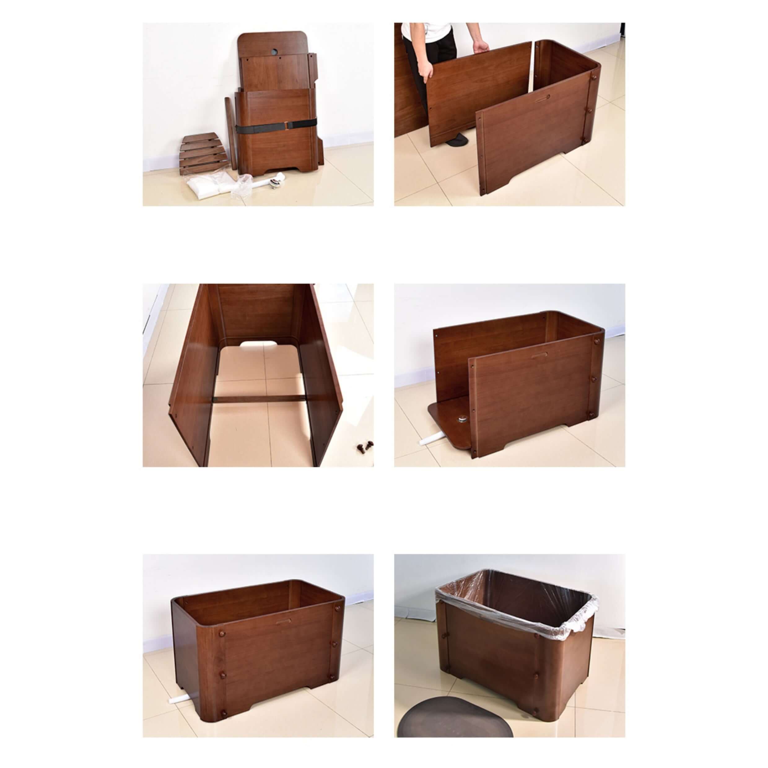 Easy To Assemble Wooden Folding Bathtub For Relaxation