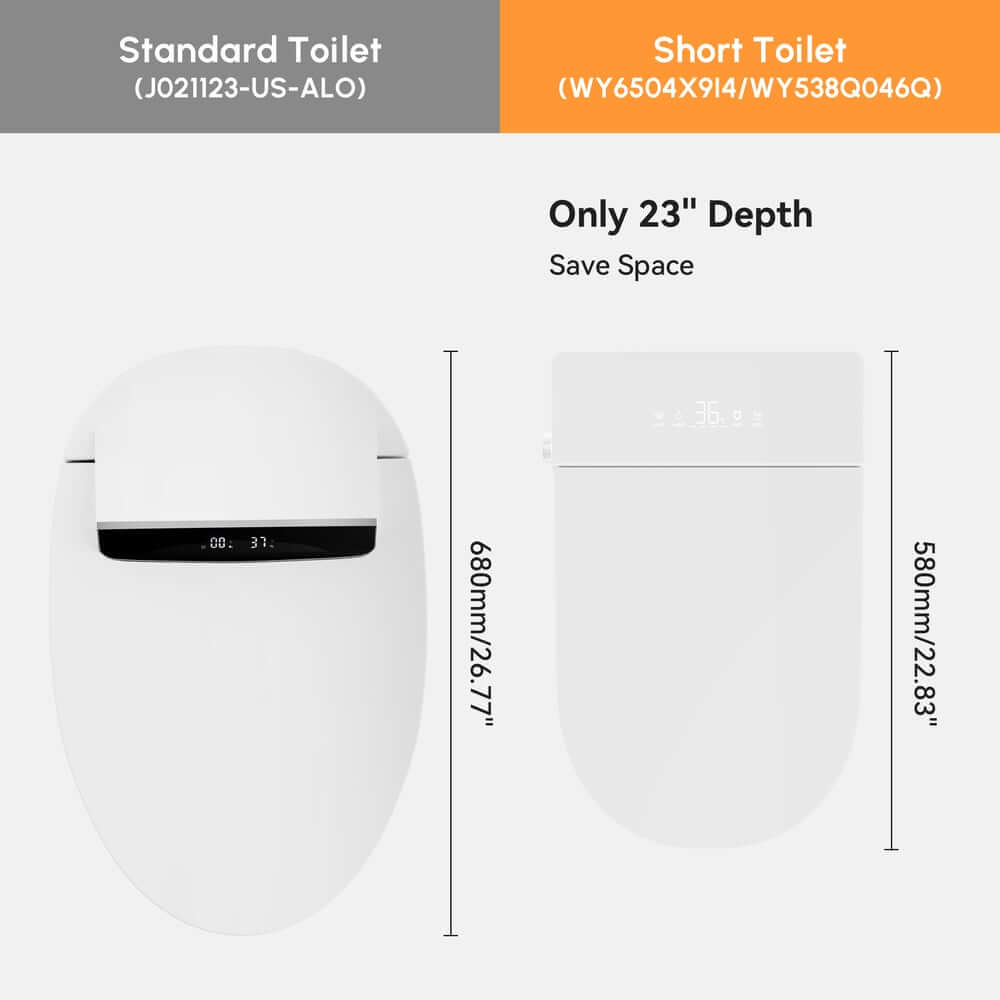 Elegant White One-Piece Smart Toilet with Heated Seat and Auto Flush