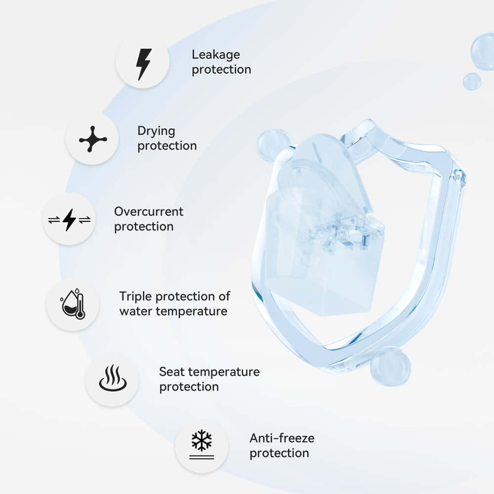 Elegant White One-Piece Smart Toilet with Heated Seat and Auto Flush