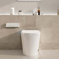 Elegant White One-Piece Smart Toilet with Heated Seat and Auto Flush