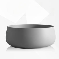 Ink Orbicular Freestanding Bathtub with Roll Top, Simplistic Style, and Soaking Bath Therapy Bathtubs
