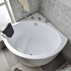 Modern Bathtub Acrylic Corner Soaking with Drain and Overflow Trim - Tub Left 42"L x 35"W x 26"H Bathtubs