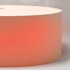 Ink Orbicular Freestanding Bathtub with Roll Top, Casual Style & Soaking Therapy, 51"L x 51"W x 22"H Bathtubs