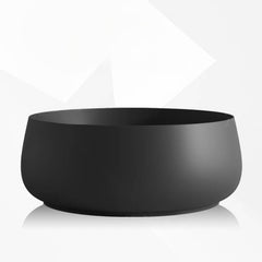 Ink Orbicular Freestanding Bathtub with Roll Top, Simplistic Style, and Soaking Bath Therapy Bathtubs