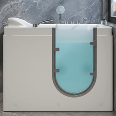 Ergonomic Walk-In Bathtub with External Door and Deep Soak for Elderly Comfort