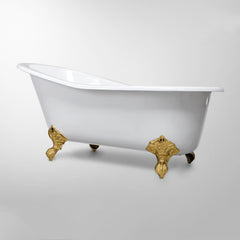 Freestanding Clawfoot Bathtub in Classic Cast Iron Design