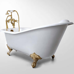 Freestanding Clawfoot Bathtub in Classic Cast Iron Design