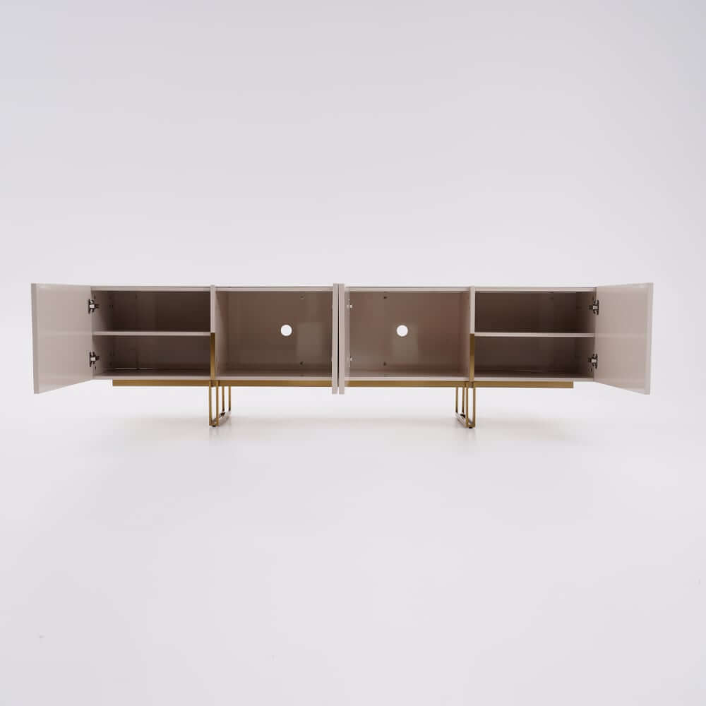 Freestanding TV Stand For 65 Inch TV With Cable Management
