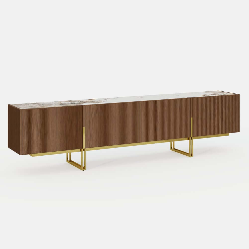 Freestanding TV Stand For 65 Inch TV With Cable Management