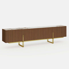 Freestanding TV Stand For 65 Inch TV With Cable Management