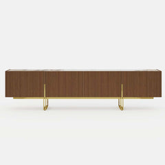 Freestanding TV Stand For 65 Inch TV With Cable Management