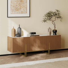 Freestanding TV Stand For 65 Inch TV With Cable Management