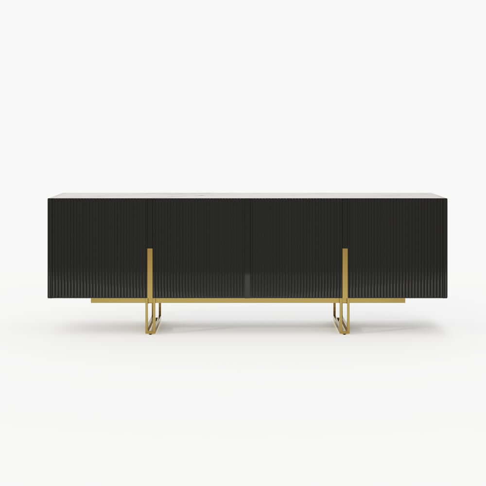 Freestanding TV Stand For 65 Inch TV With Cable Management