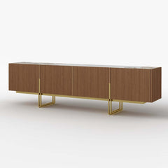Freestanding TV Stand For 65 Inch TV With Cable Management