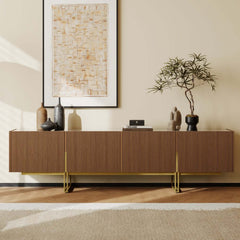 Freestanding TV Stand For 65 Inch TV With Cable Management